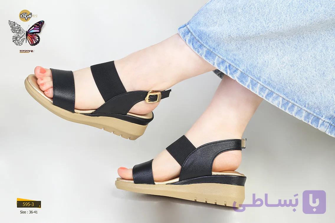 صندل تابستانی زنانه زرپای کد 595-2