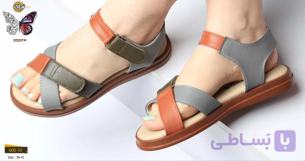 کفش تابستانی زنانه زرپای کد 600-10