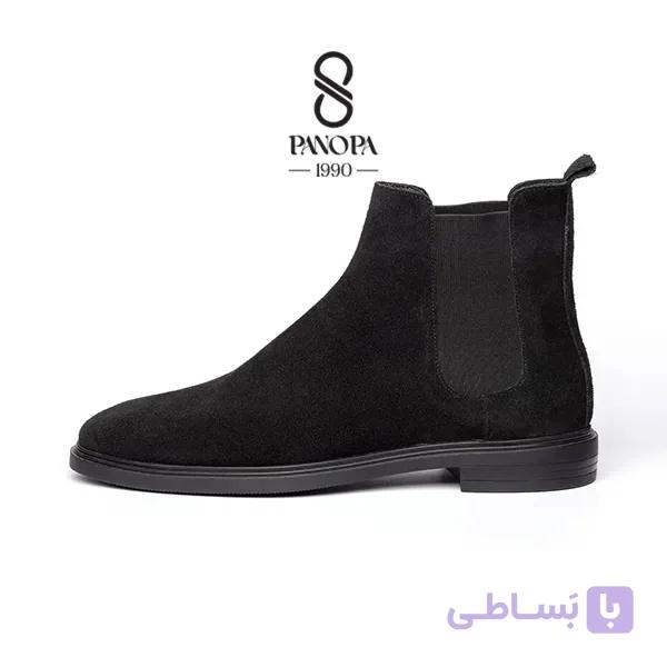 کفش بوت مردانه چرم کروکو کد 036 — تصویر 1