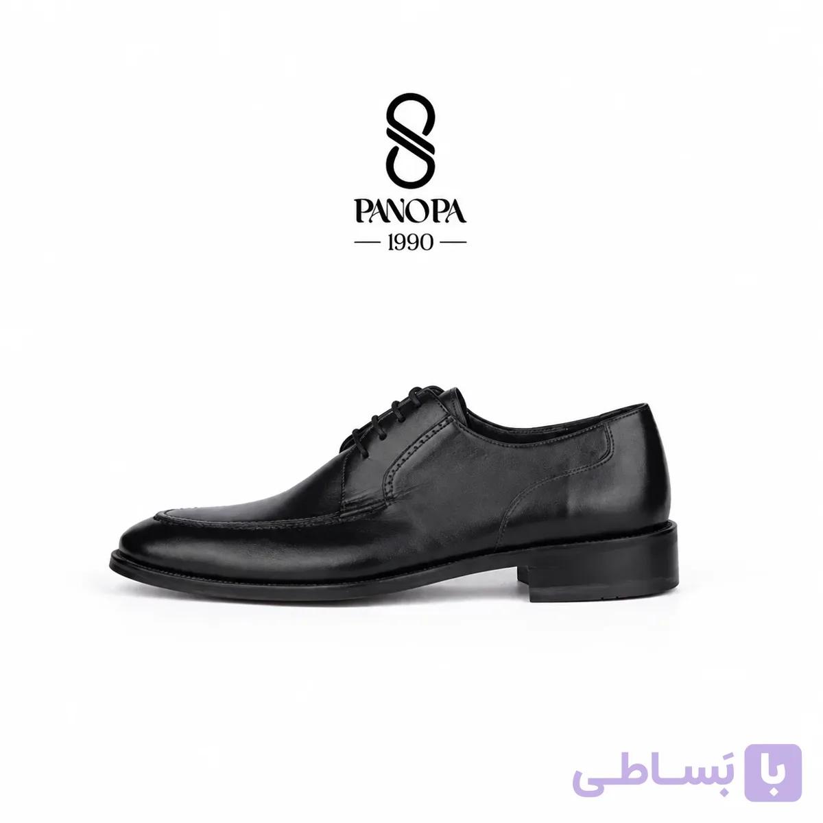 کفش رسمی و کلاسیک مردانه کد 120 چرم طبیعی و براق — تصویر 1