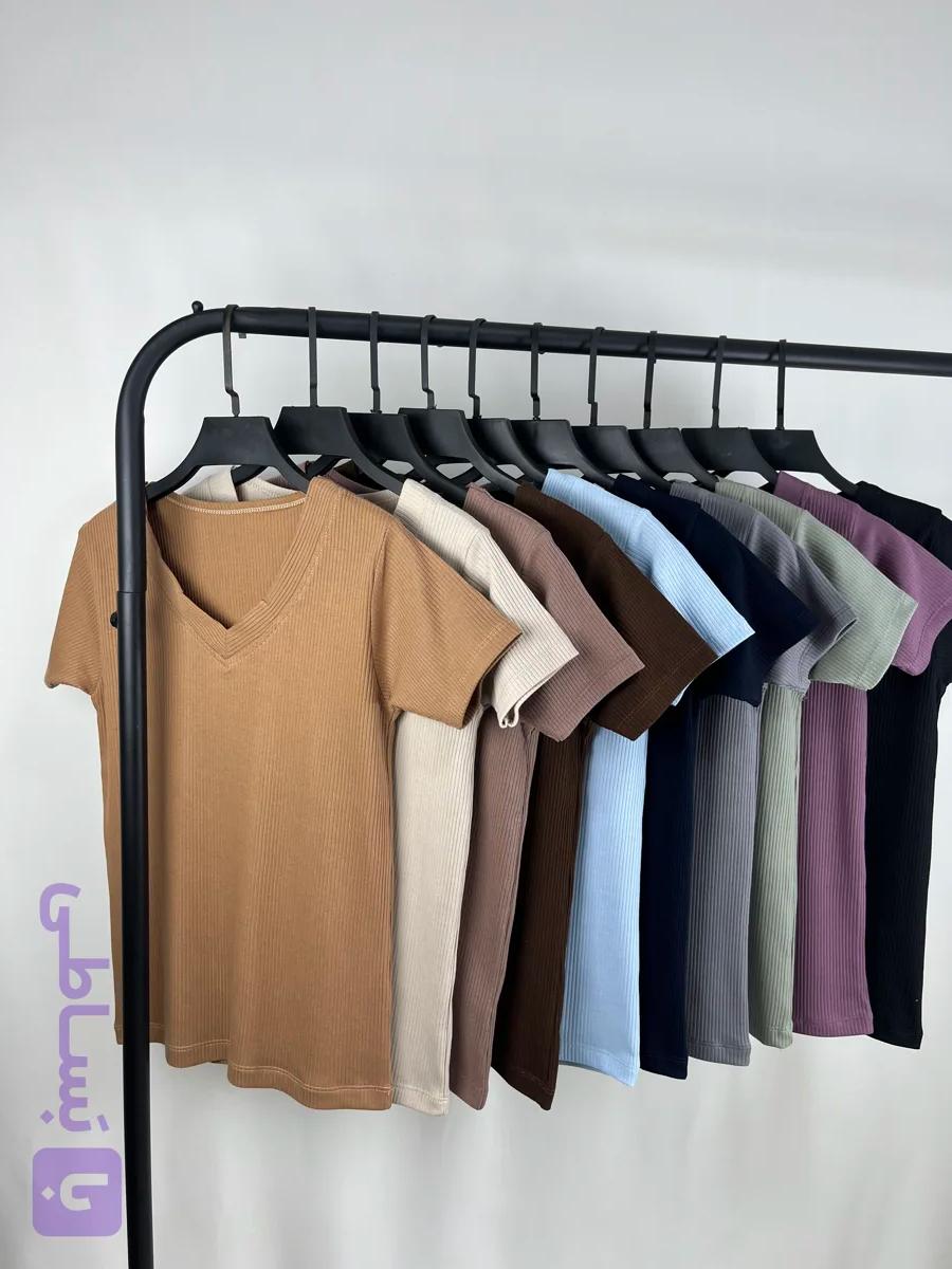 تیشرت کبریتی یقه ۷دخترانه