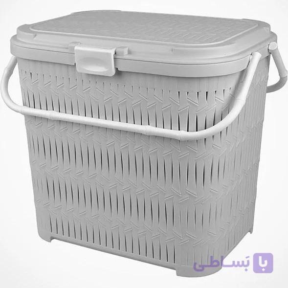 سبد پیک نیک دربدار بلند بامبو لیمون (الوان)