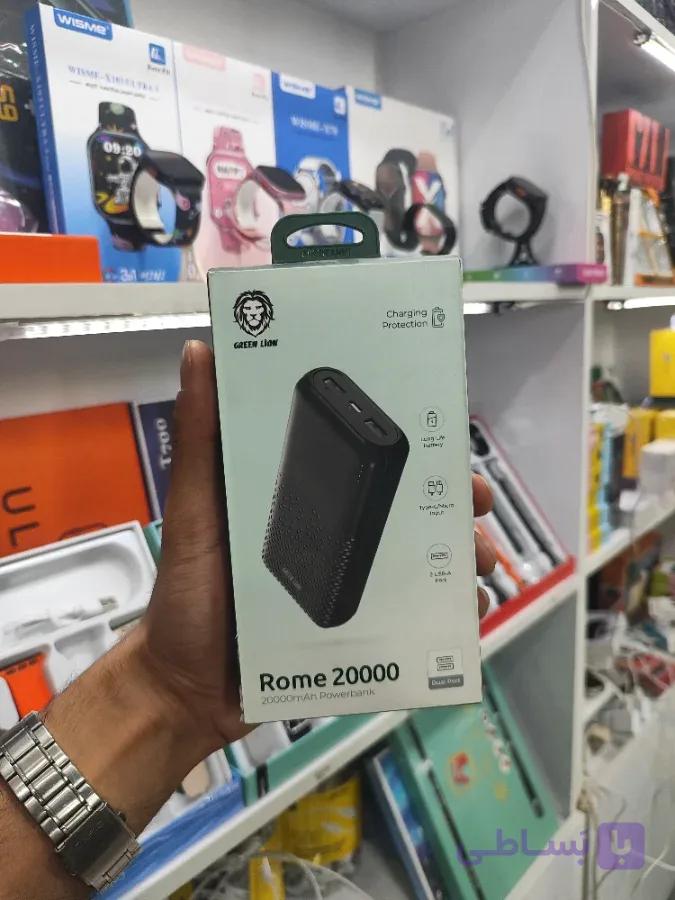 پاور بانک ۲۰ هزار green lion گرین لاین مدل rome 20000 — تصویر 1
