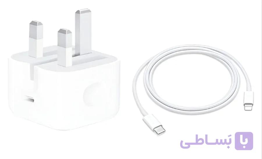 شارژر اصلی اپل 20 وات B/A با کابل (اورجینال اپل استور) — تصویر 1