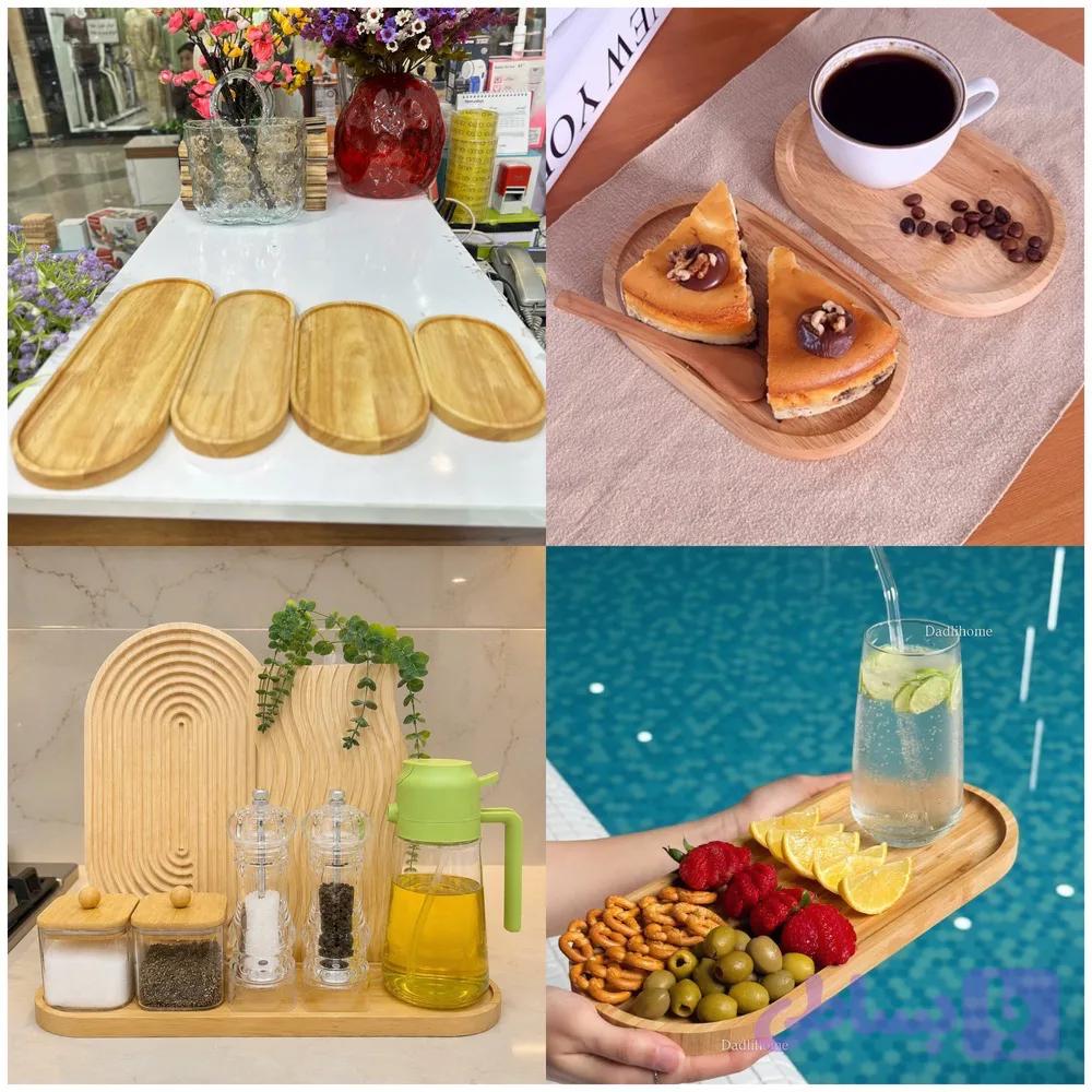رولت خوری چوبی بیضی