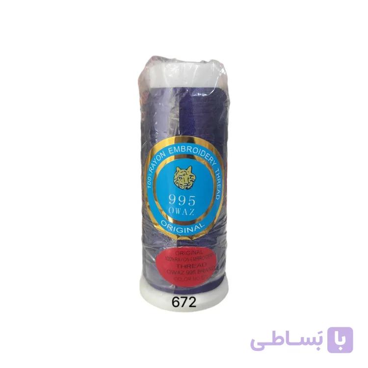 نخ گلدوزی ابریشم کد 672 رنگ صورتی باربی - ارسال سریع
