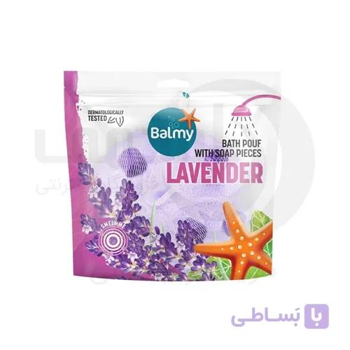 لیف حمام بالمیBalmy معطر صابون دار با رایحه اسطوخودوس — تصویر 1