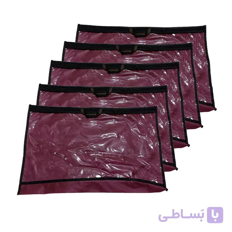 کاور بالش مدل 0125 سایز 50*70 سانتی متر بسته 5 عددی