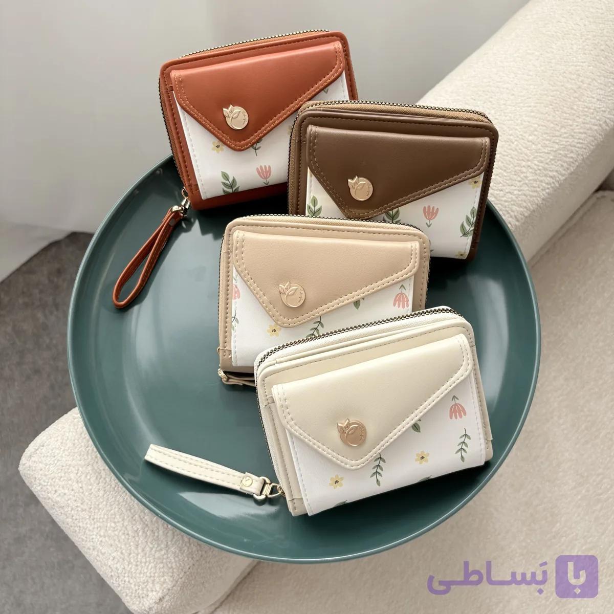 کیف پول دخترونه شیک مدل اتوسا کد 0235 — تصویر 1