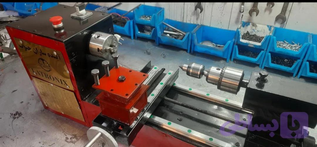 دستگاه تراش رومیزی CNC طول کارگیر ۳۰۰میلی متر.