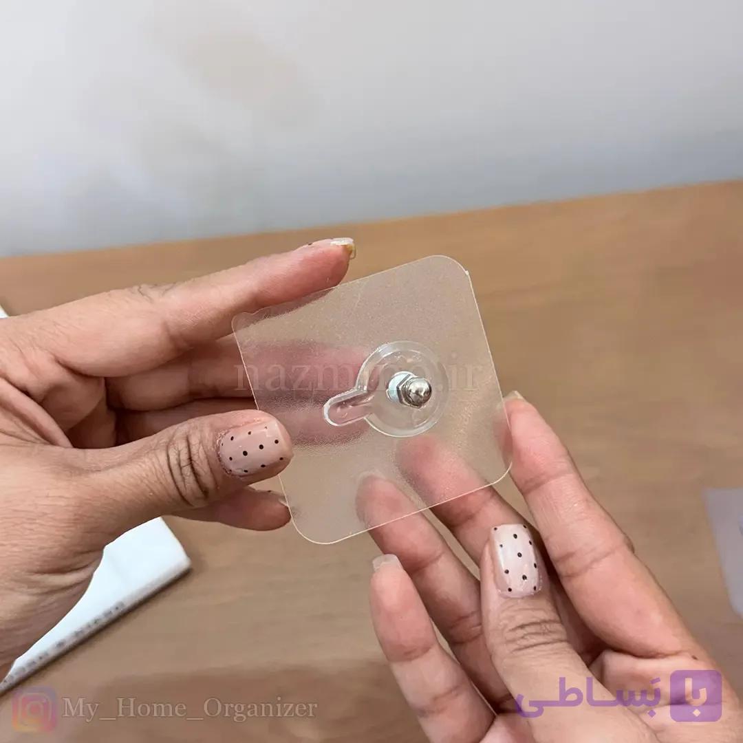 میخ و پیچ چسبی شفاف بدون سوراخکاری — تصویر 1