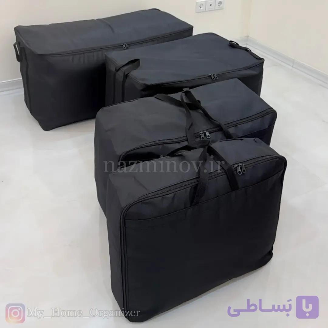 کاور رخت خواب برزنتی طرح مشکی — تصویر 1