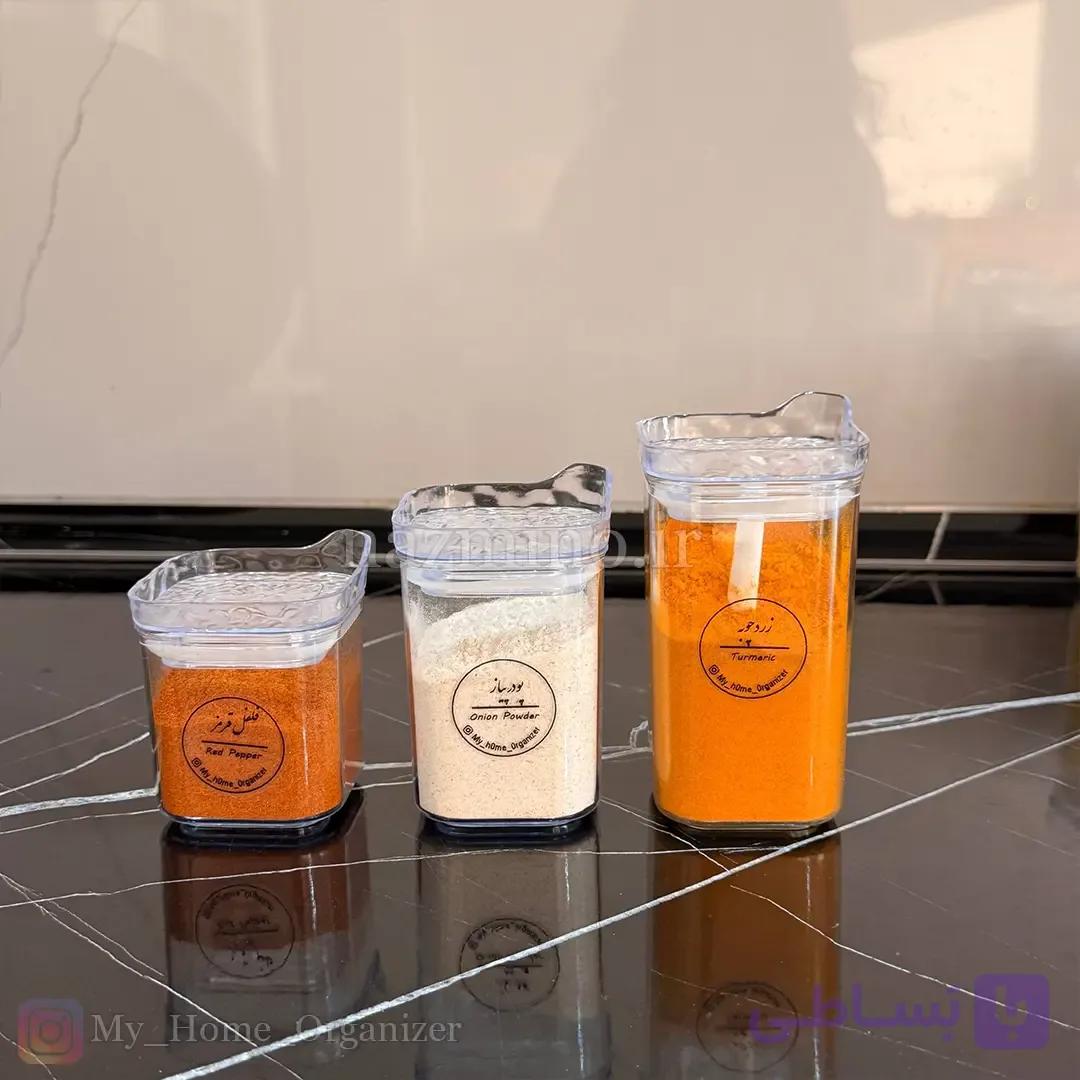 جا ادویه اکریلیک شفاف — تصویر 1