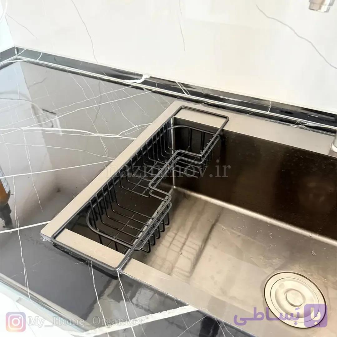 جا اسکاجی فلزی لبه سینک ظرفشویی — تصویر 1