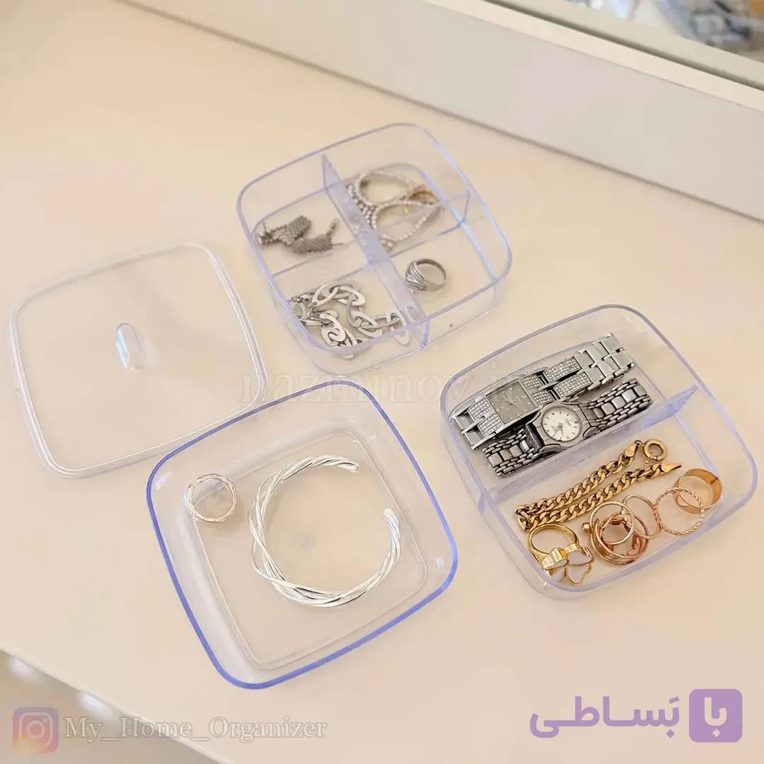 استند 3 طبقه جواهرات و اکسسوری اکرولیک — تصویر 1