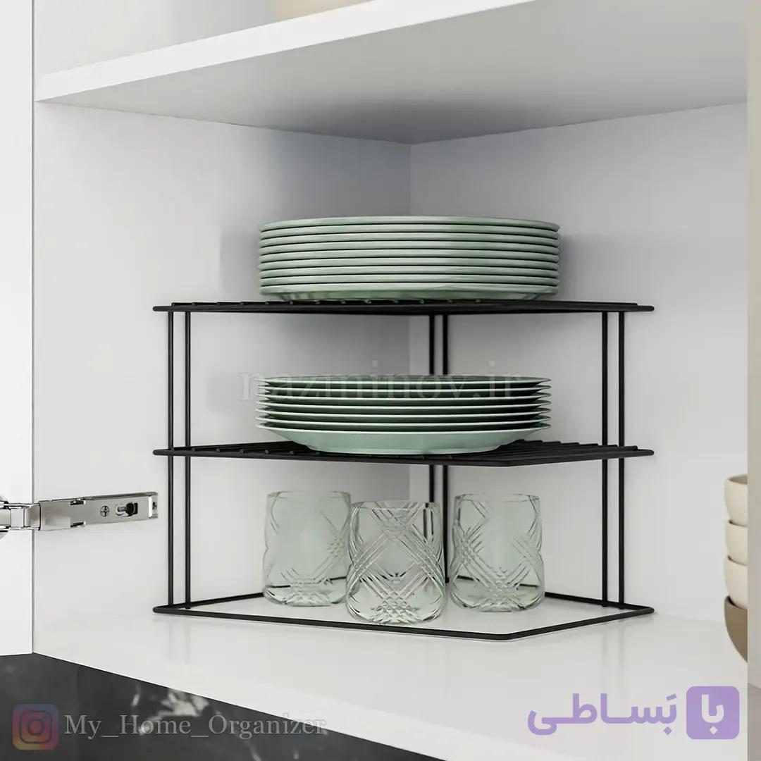استند بشقاب فلزی – راف بشقاب کنج — تصویر 1