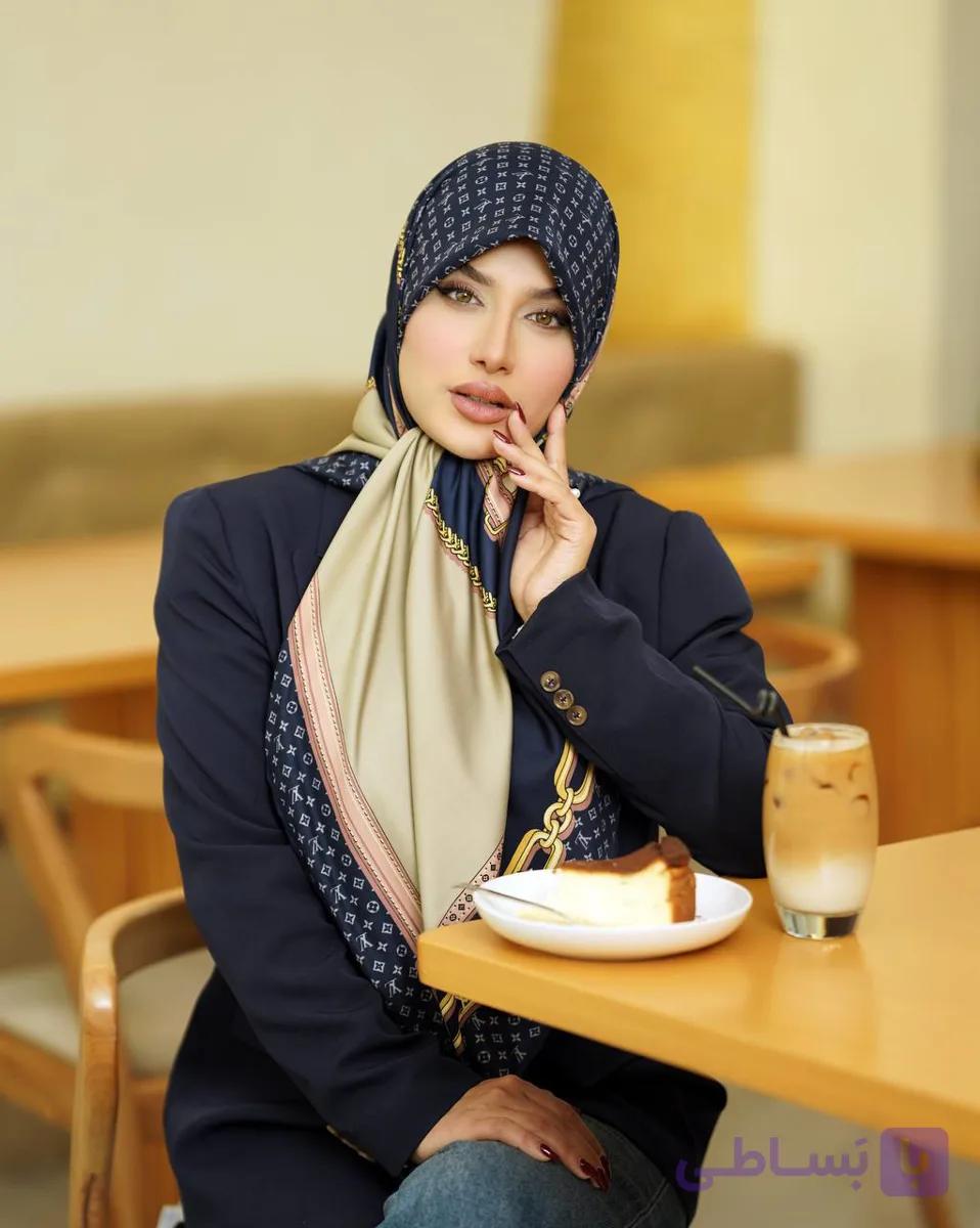 روسری ابریشم توییل طرحدار لویی ویتون سایز ۱۳۰ چهار فصل کد 375 — تصویر 1