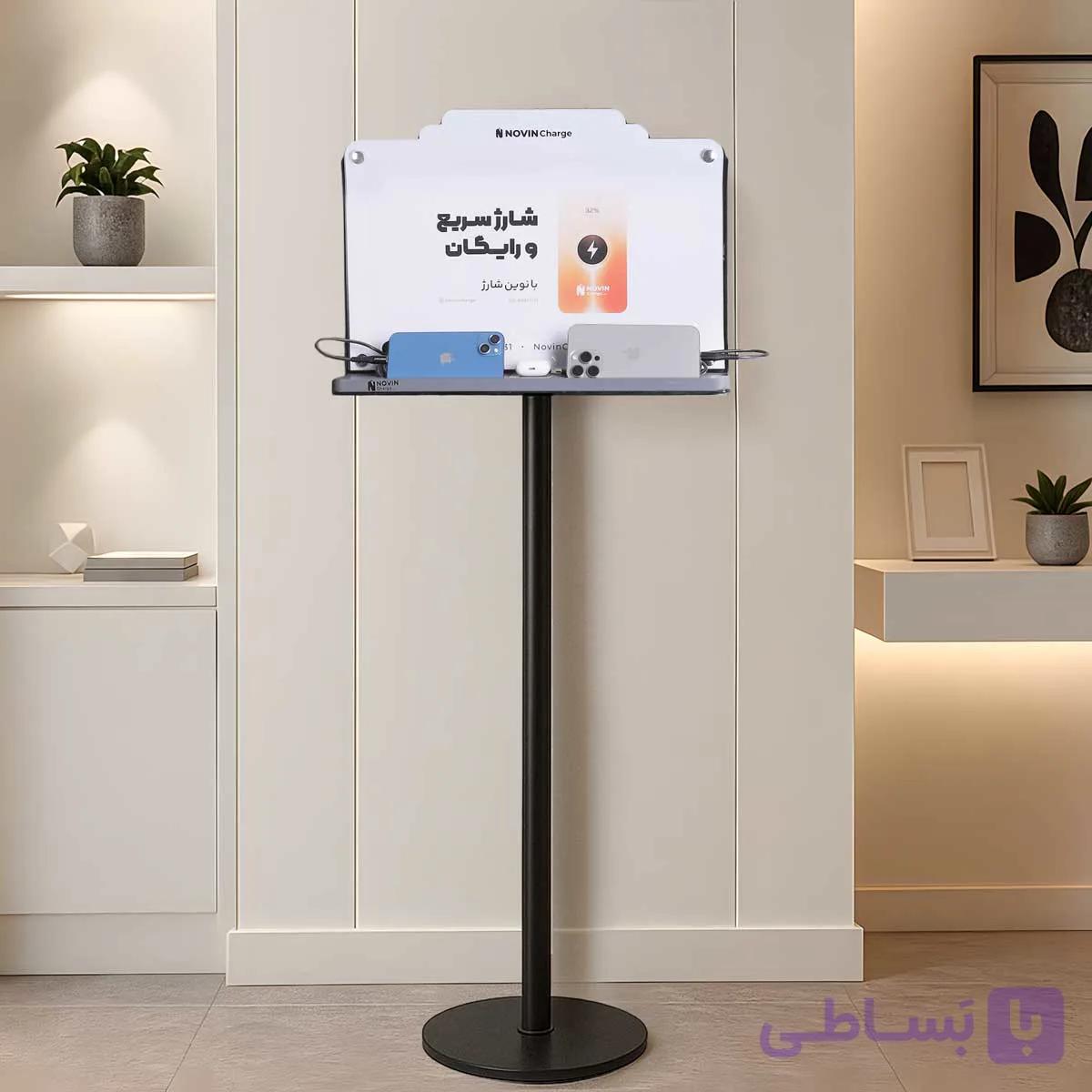 استند شارژ موبایل ایستاده سوپر فست شارژ | مدل NC-۵۰۰