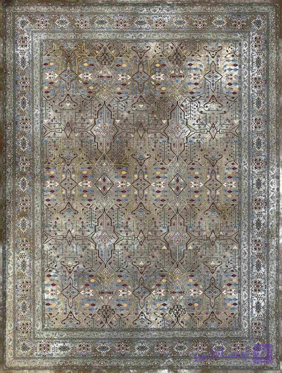 فرش ماندانا کد 6357 ، 1200 شانه ، 2 رنگ — تصویر 1