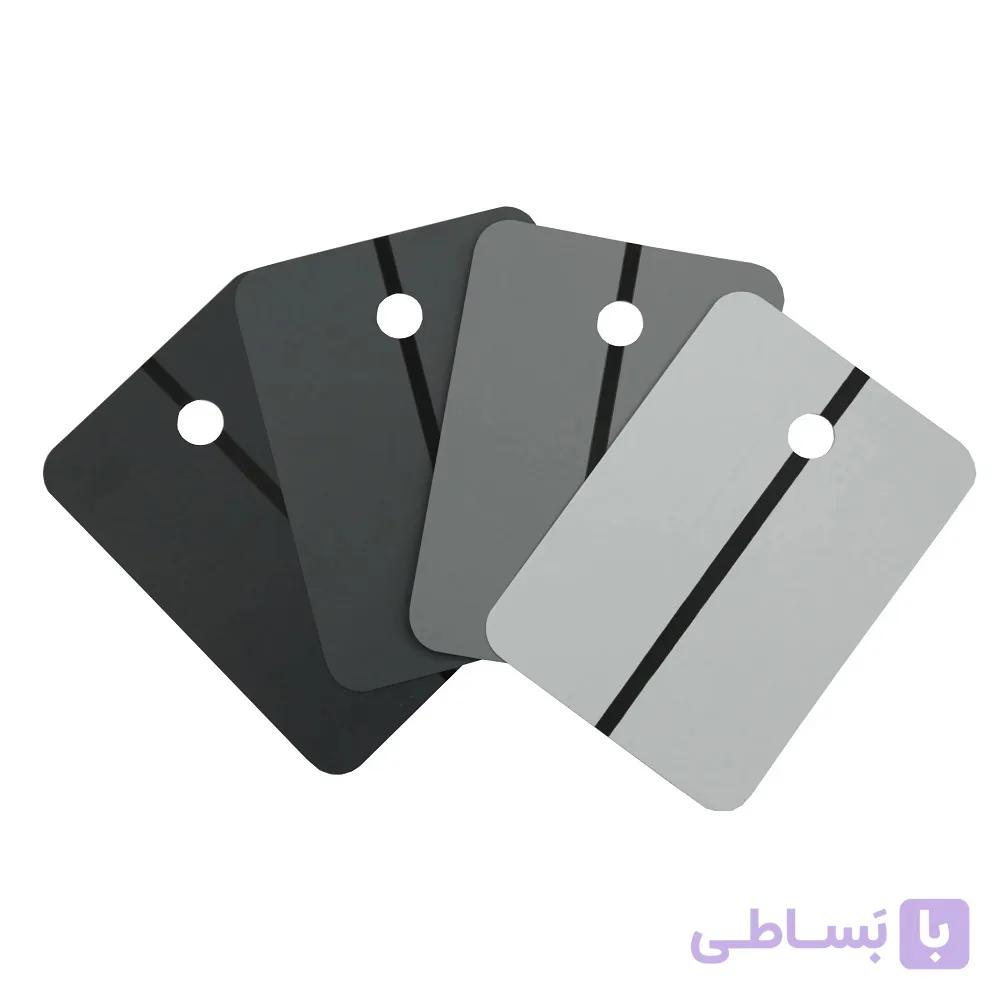 پلیت تست رنگ خاکستری روشن نوول – Metal Sample Novol