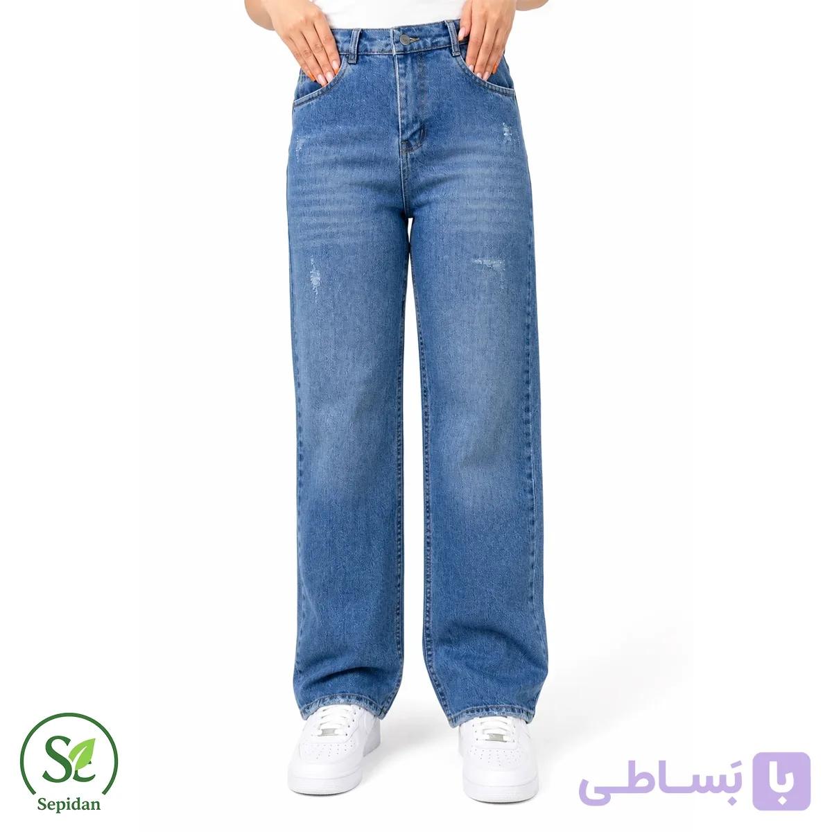 شلوار جین نیم بگ زنانه مدل دیزل DIESEL کد 200006 — تصویر 1