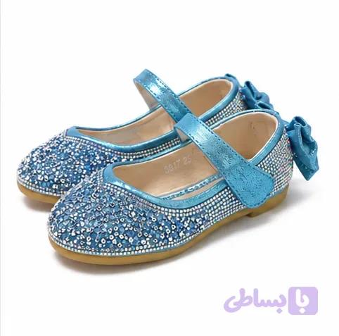 کفش بچگانه مجلسی دخترانه وارداتی نگین دار کد N242-447 — تصویر 1