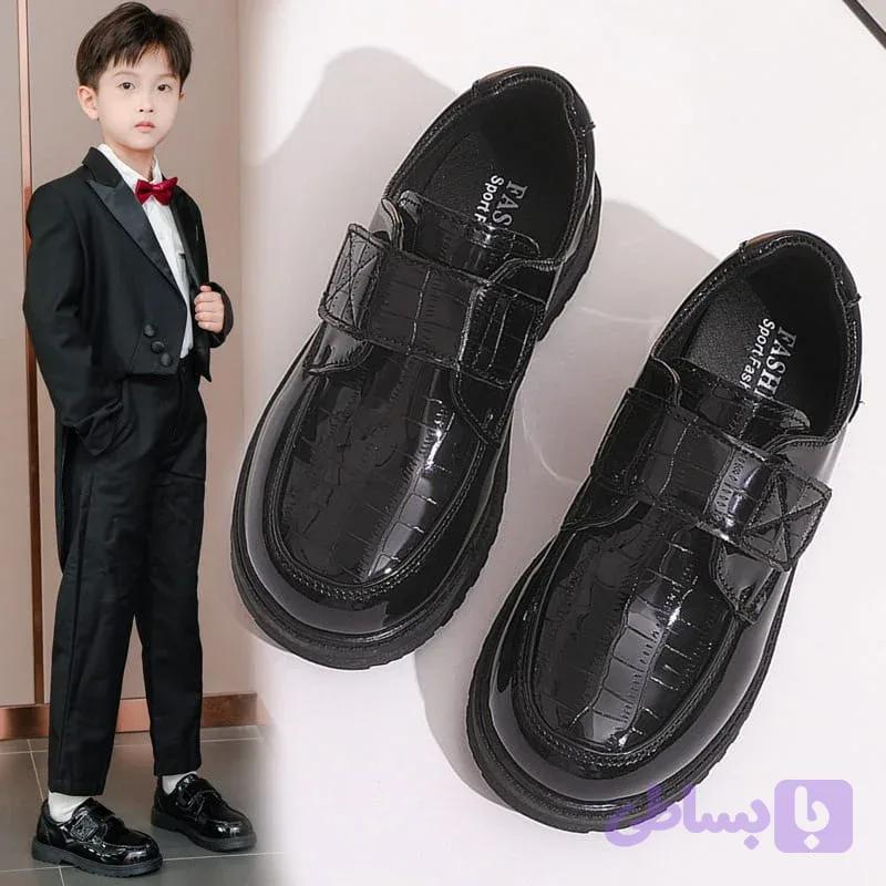 کفش بچگانه پسرانه مجلسی وارداتی کد N242-520 — تصویر 1