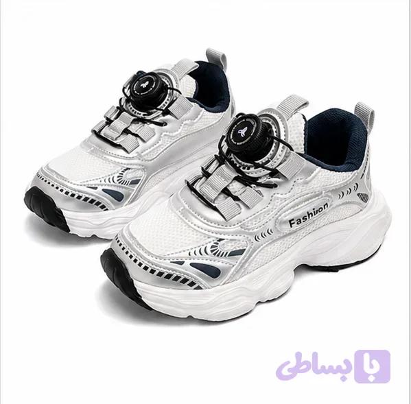 کفش اسپرت بچگانه وارداتی با بست چرخشی کد N242-574 — تصویر 1