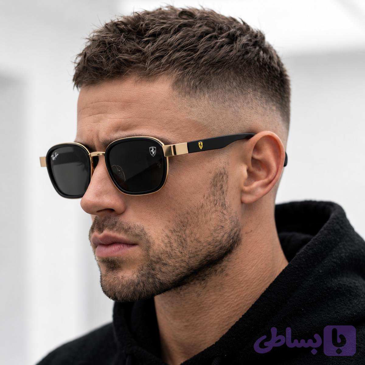 عینک مستر(+++A) پولاریزه ریبن فراری Ray-Ban Ferrari P3674