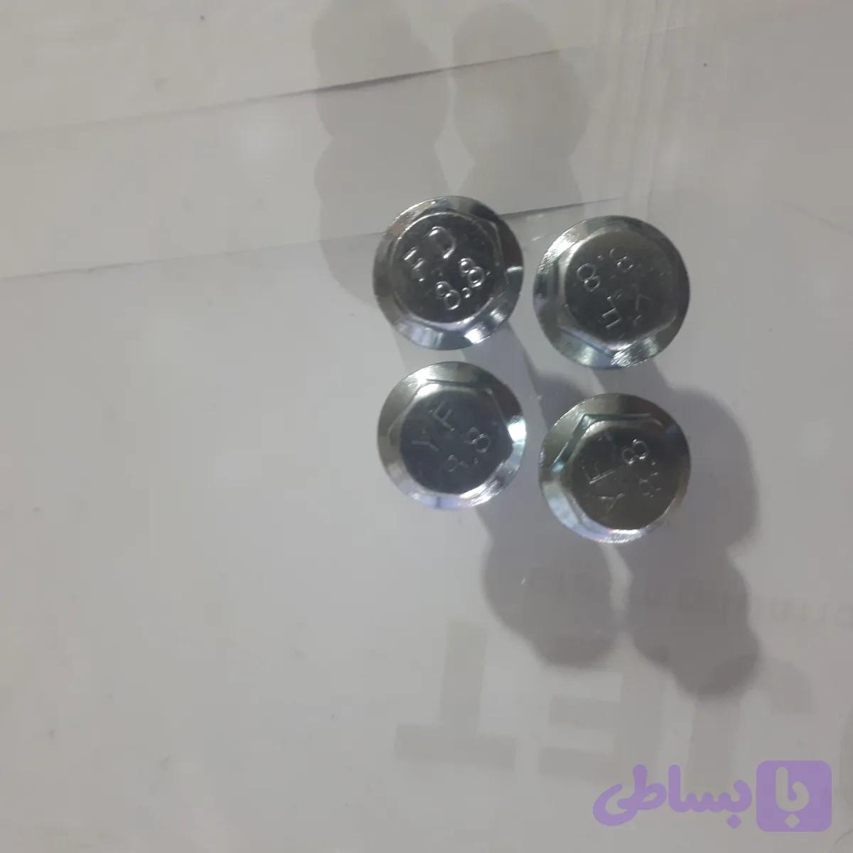 پیچ ۸ میل رکاب خشکه استیل