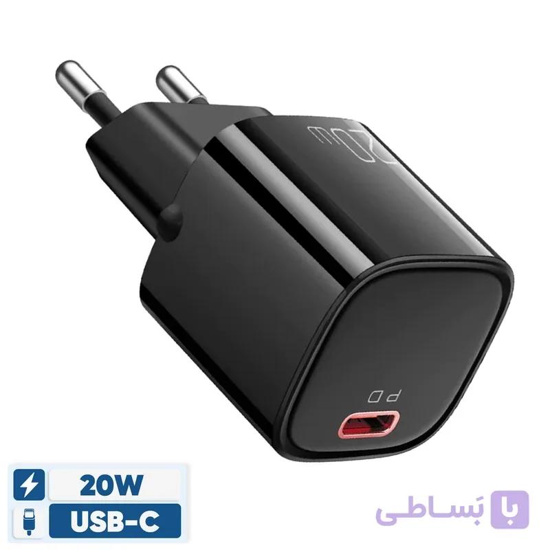 آداپتور شارژ ۲۰ وات آیفون تک پورت PD (خروجی تایپ سی) مک‌دودو مدل ch-402