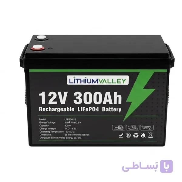 باتری 12 ولت لیتیومی مدل 300 آمپر