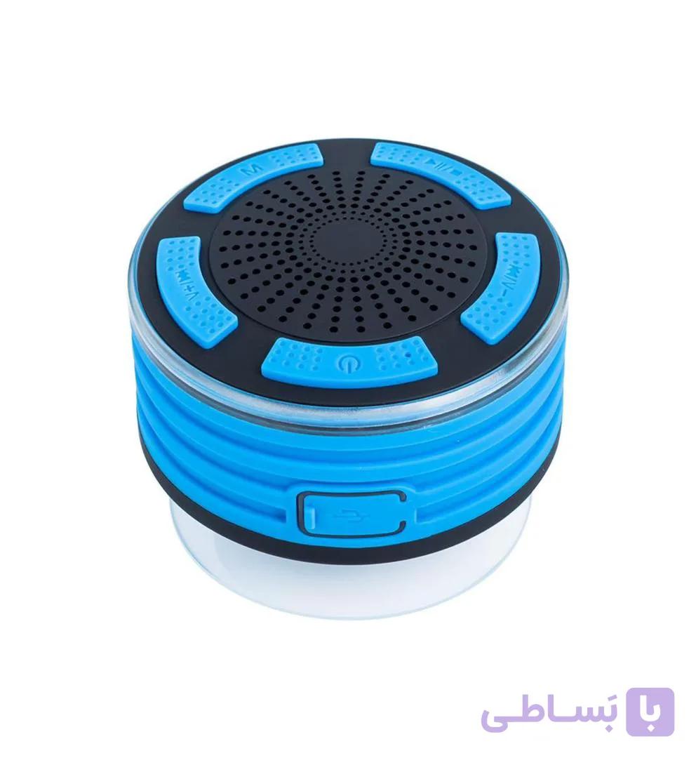 اسپیکر ضدآب قابل حمل بلوتوثی با صدای super Bass HD و نور LED برند CJC — تصویر 1