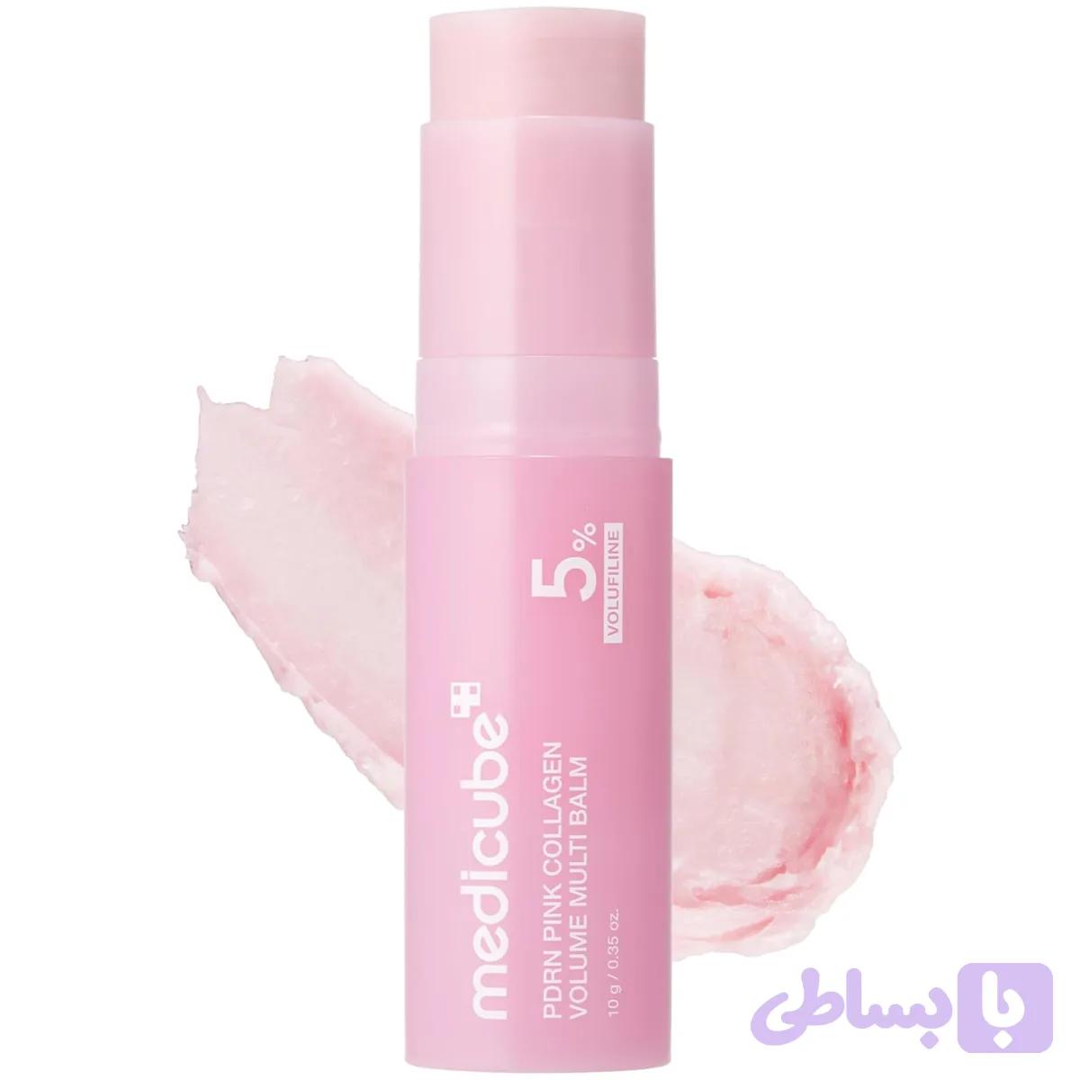 مولتی بالم لیفتینگ و حجم‌ دهنده PDRN مدیکیوب Medicube PDRN Pink Collagen Volume Multi Balm مناسب انواع پوست حجم 10 میلی لیتر