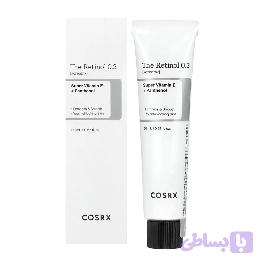 کرم ضدچروک و جوانساز رتینول 0.3 کوزارکس Cosrx The Retinol 0.3 Cream مناسب انواع پوست حجم 20 میلی لیتر — تصویر 1