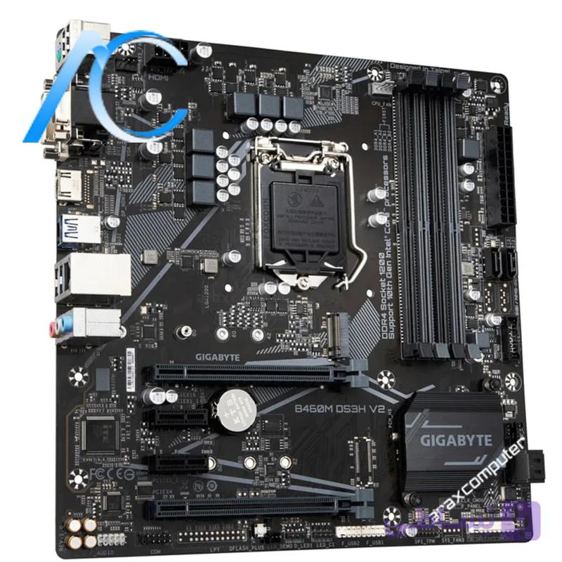 مادربرد دسته دوم گیگابایت مدل MAINBOARD USED GIGABYTE B460M DS3H V2 — تصویر 1