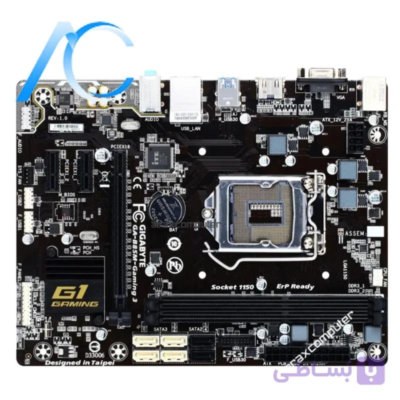 مادربرد دسته دوم گیگابایت مدل MAINBOARD USED GIGABYTE GA-B85M-GAMING 3 — تصویر 1