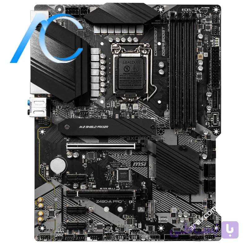 مادربرد دسته دوم ام اس آی مدل MAINBOARD USED MSI Z490-A PRO — تصویر 1