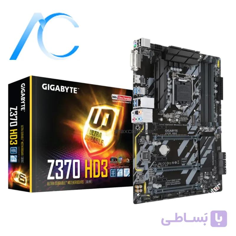 مادربرد دسته دوم گیگابایت مدل MAINBOARD USED GIGABYTE Z370 HD3 — تصویر 1