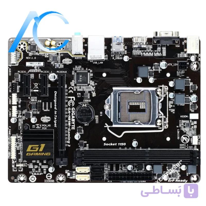 مادربرد دسته دوم گیگابایت مدل MAINBOARD USED GIGABYTE GA-H81M-GAMING3 — تصویر 1