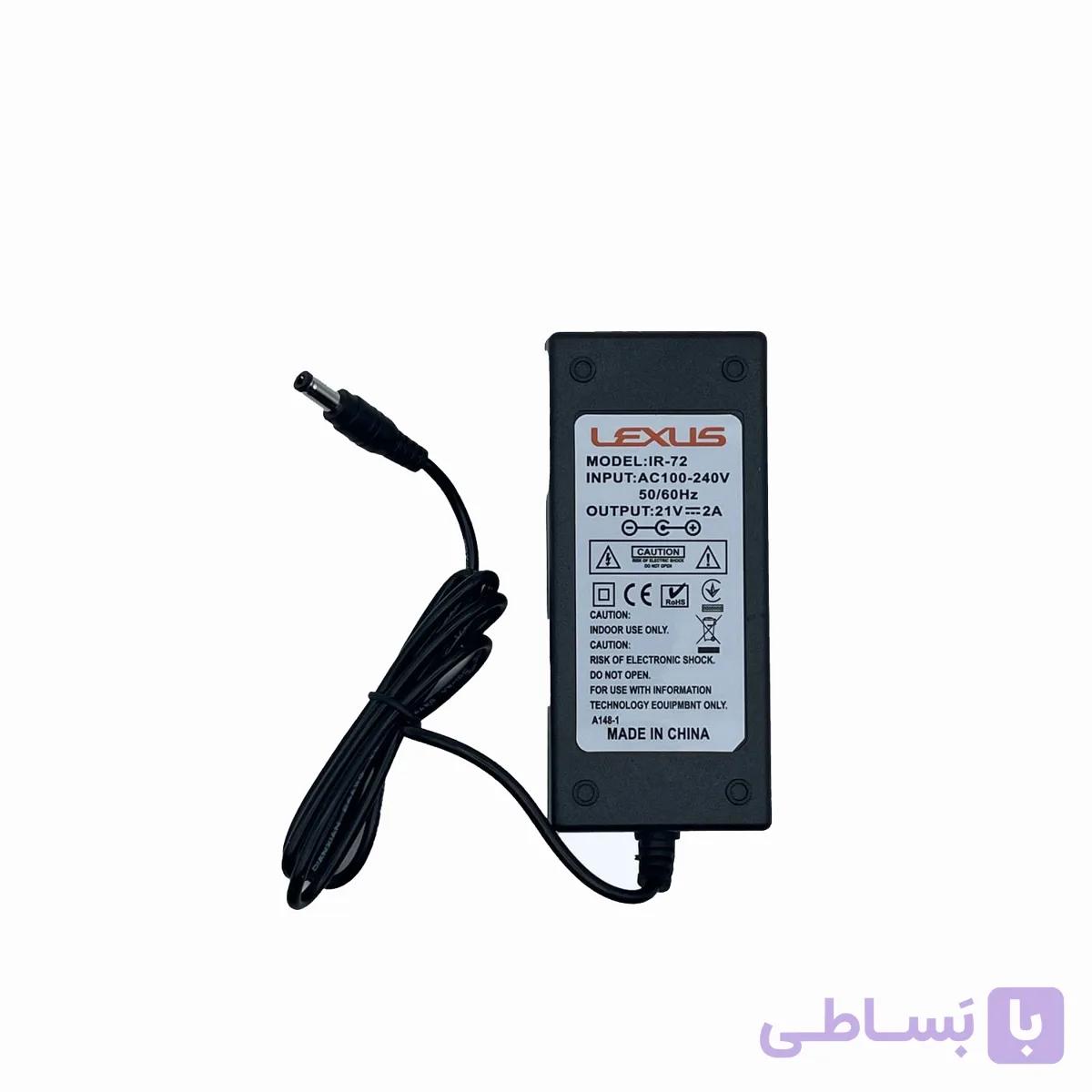 شارژر 21 ولت 2 آمپر برند Lexus — تصویر 1