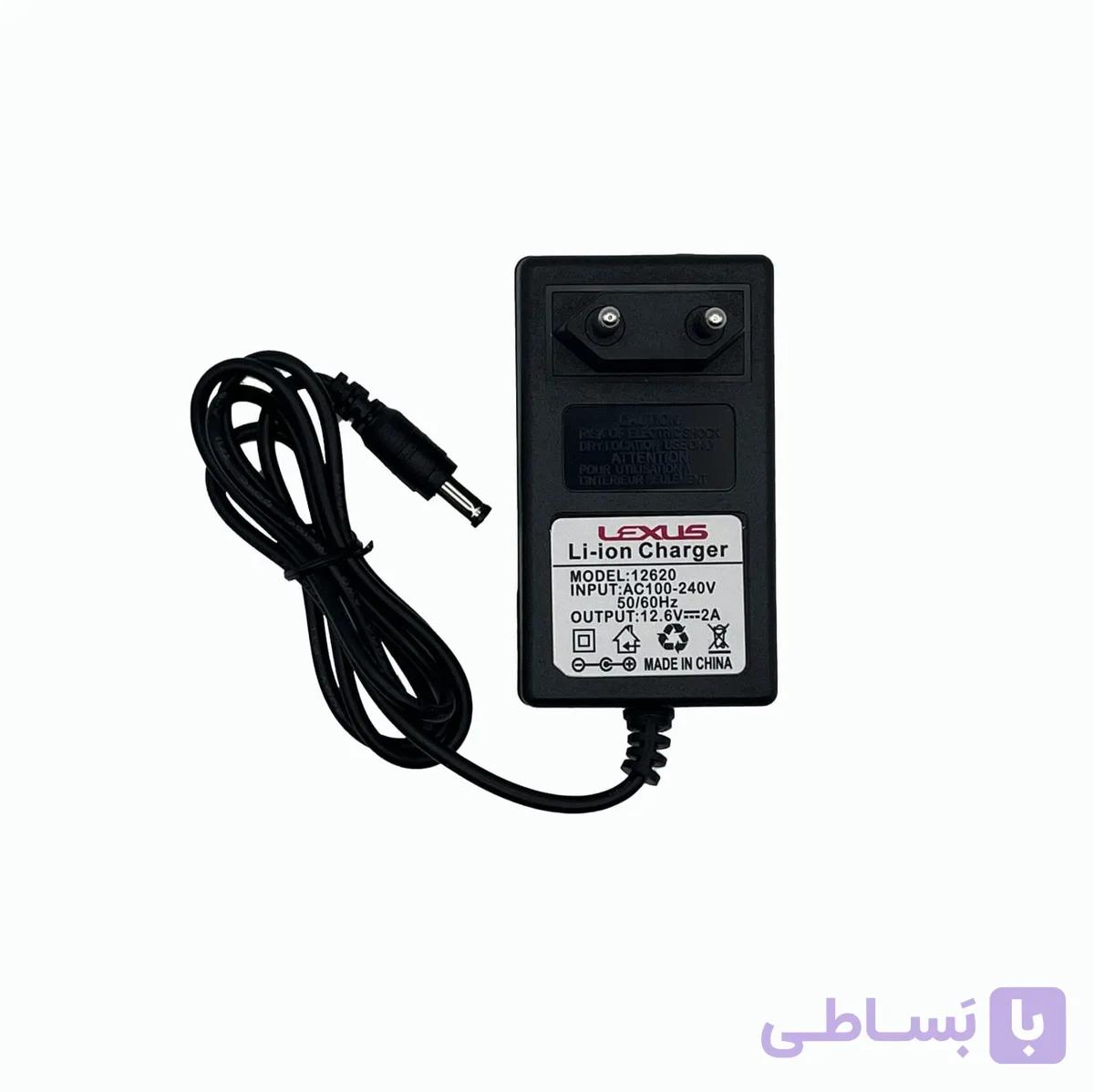 شارژر 12.6 ولت 2 آمپر برند Lexus — تصویر 1