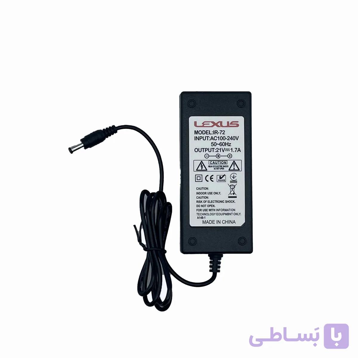 شارژر 21 ولت 1.7 آمپر برند Lexus — تصویر 1