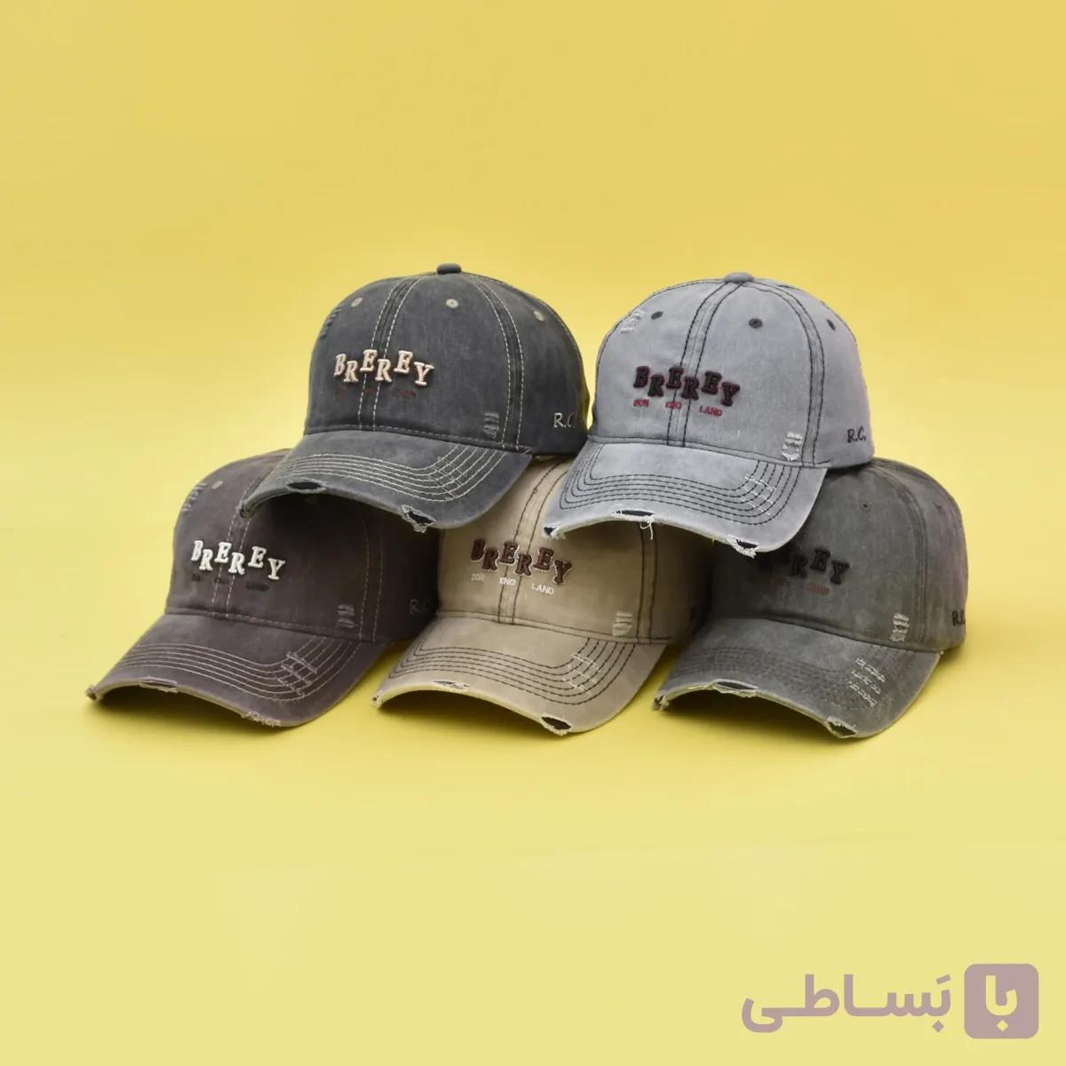 کلاه بیسبالی کتان سنگشور گلدوزی تکه دوزی اکسلنت اکسپو کد 315 — تصویر 1