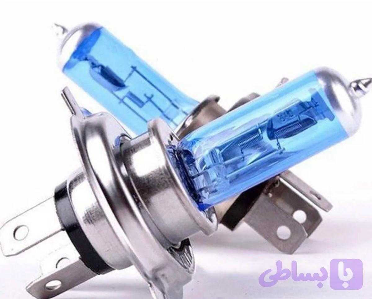 لامپ H4 ابی-یخی ۲ عددی w۹۰-۱۰۰