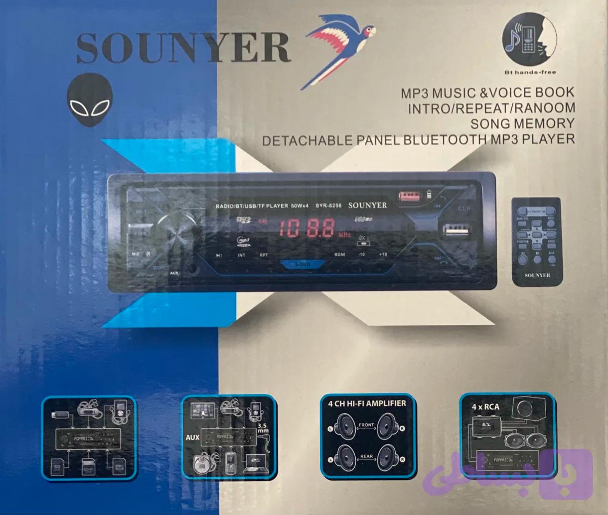 رادیو فلش پنل جدا SOUNYER