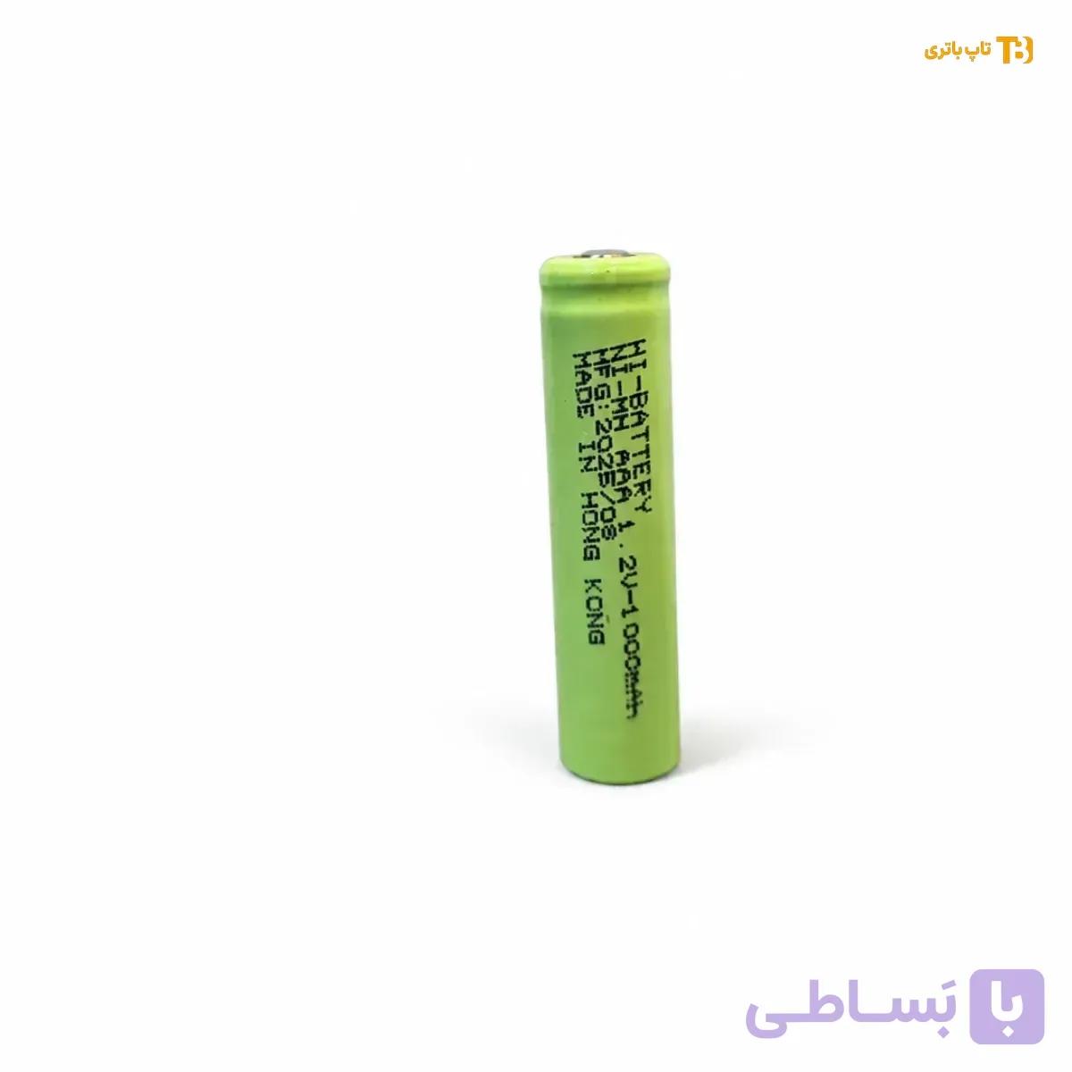 باتری نیم قلم نیکل متال_۲ولت ۱۰۰۰ میلی آمپر