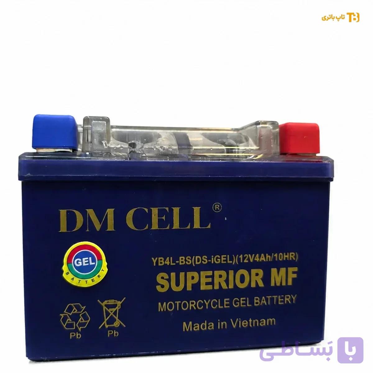 باتری موتورسیکلت ۵ آمپر  ژل ویوی (Dm Cell) — تصویر 1