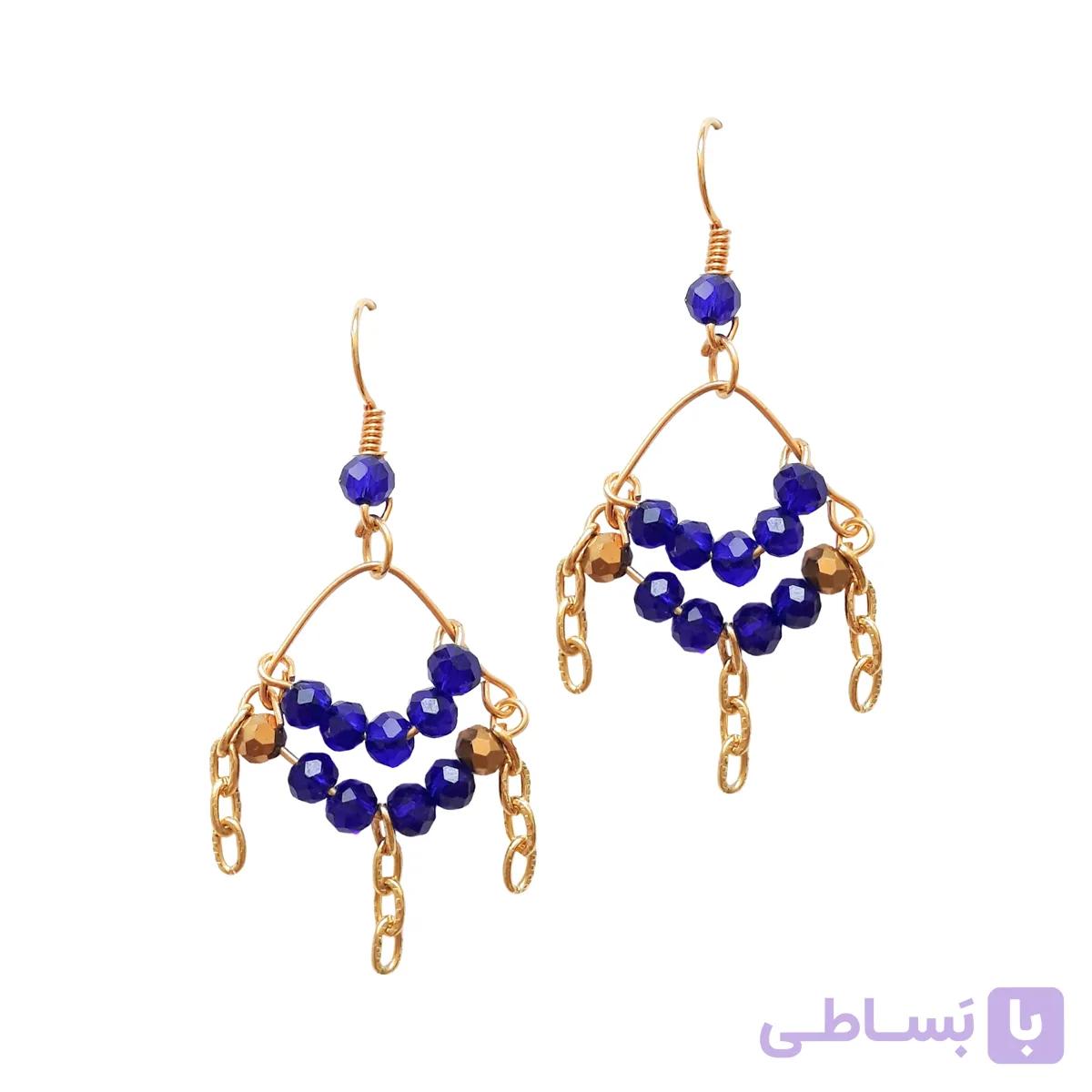 گشواره سنتی طرح نغمه خط هنر | زیورآلات کریستالی خاص ✨