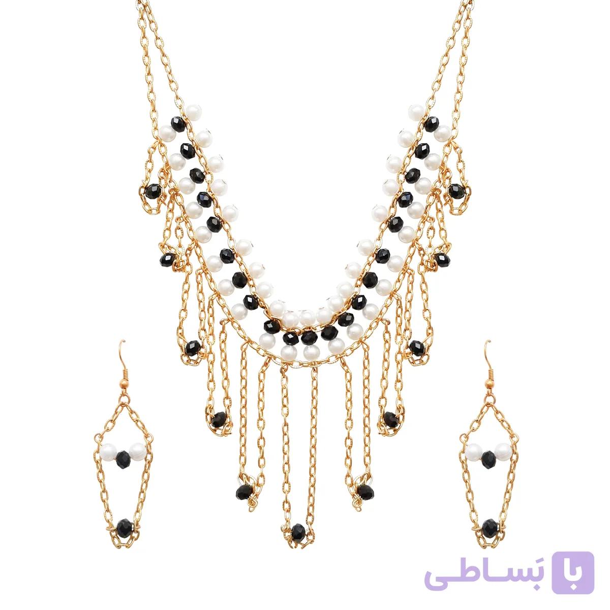 ست گردنبند و گوشواره کریستال سوینا — تصویر 1
